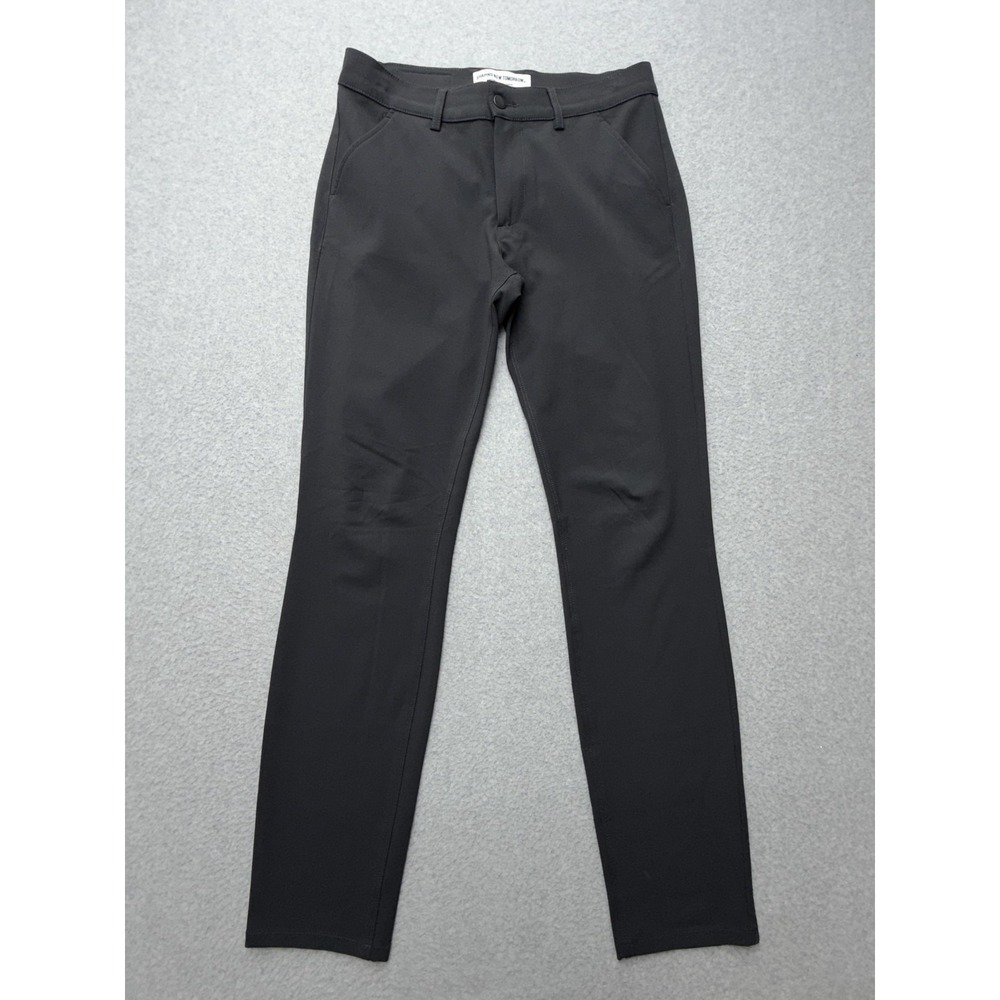 Shaping New Tomorrow Pants Mens 30x32 Gray Stretch Microfiber Chino‎ Slim Casual